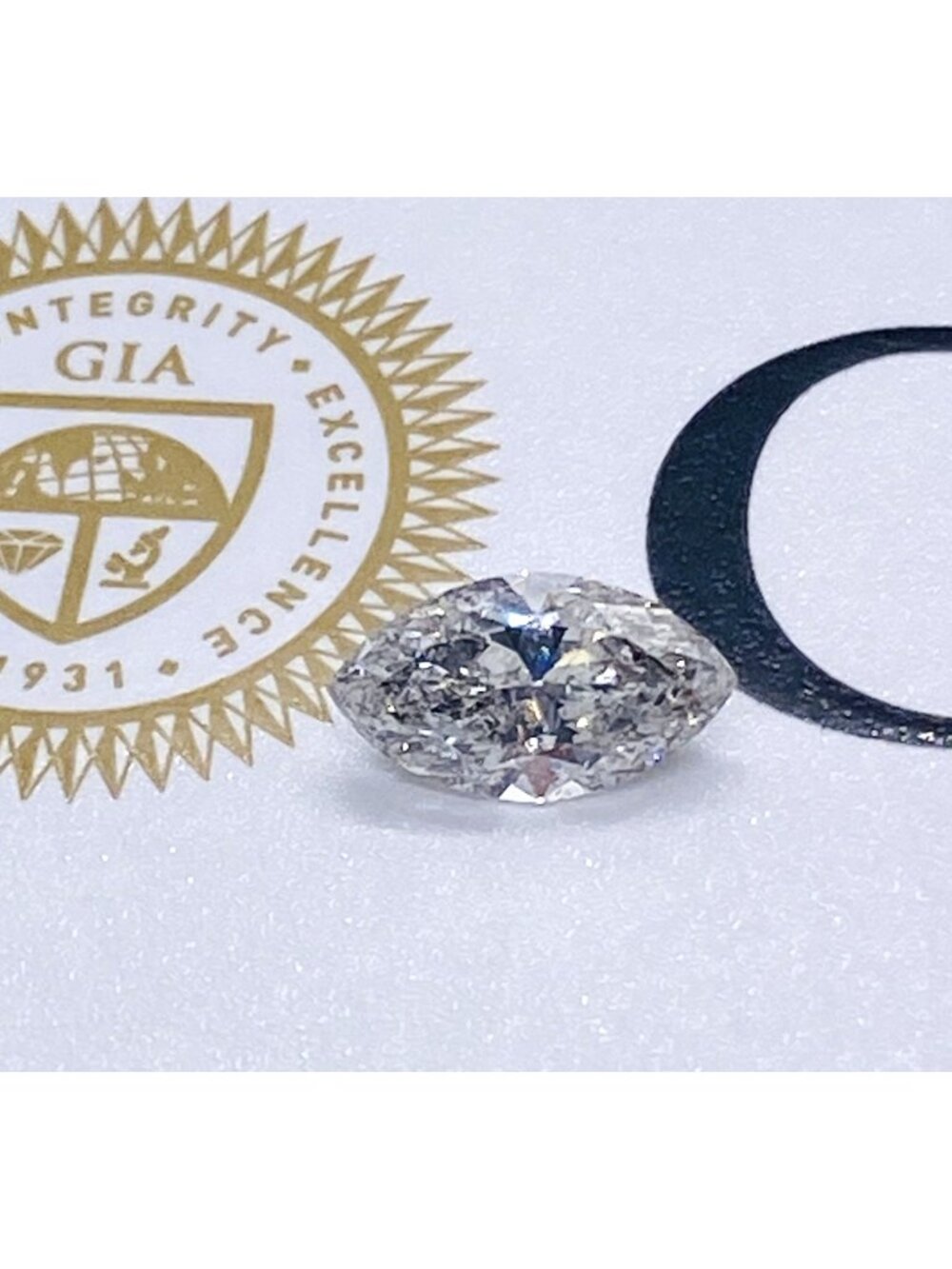 GIA Certified Natural 1.06CT H I2 Marquise Brilliant Loose Diamond